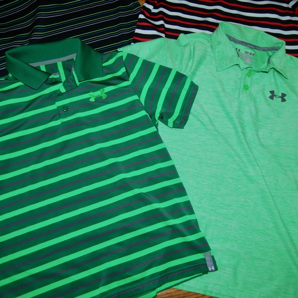 Lot of 6 YOUTH -Medium UA collared shirts - Picture 2 of 4